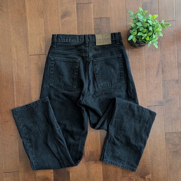 CALVIN KLEIN VINTAGE BLACK WASH JEANS - Picture 4 of 5